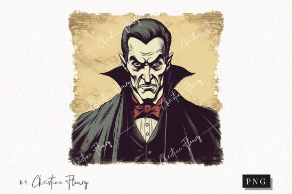 Download Vintage Goth Vampire Clipart | Halloween - Premium Resources